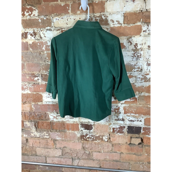 Vintage Arizona Jeans women's shirt collar snap 3/4 sleeve Small - Picture 4 of 4